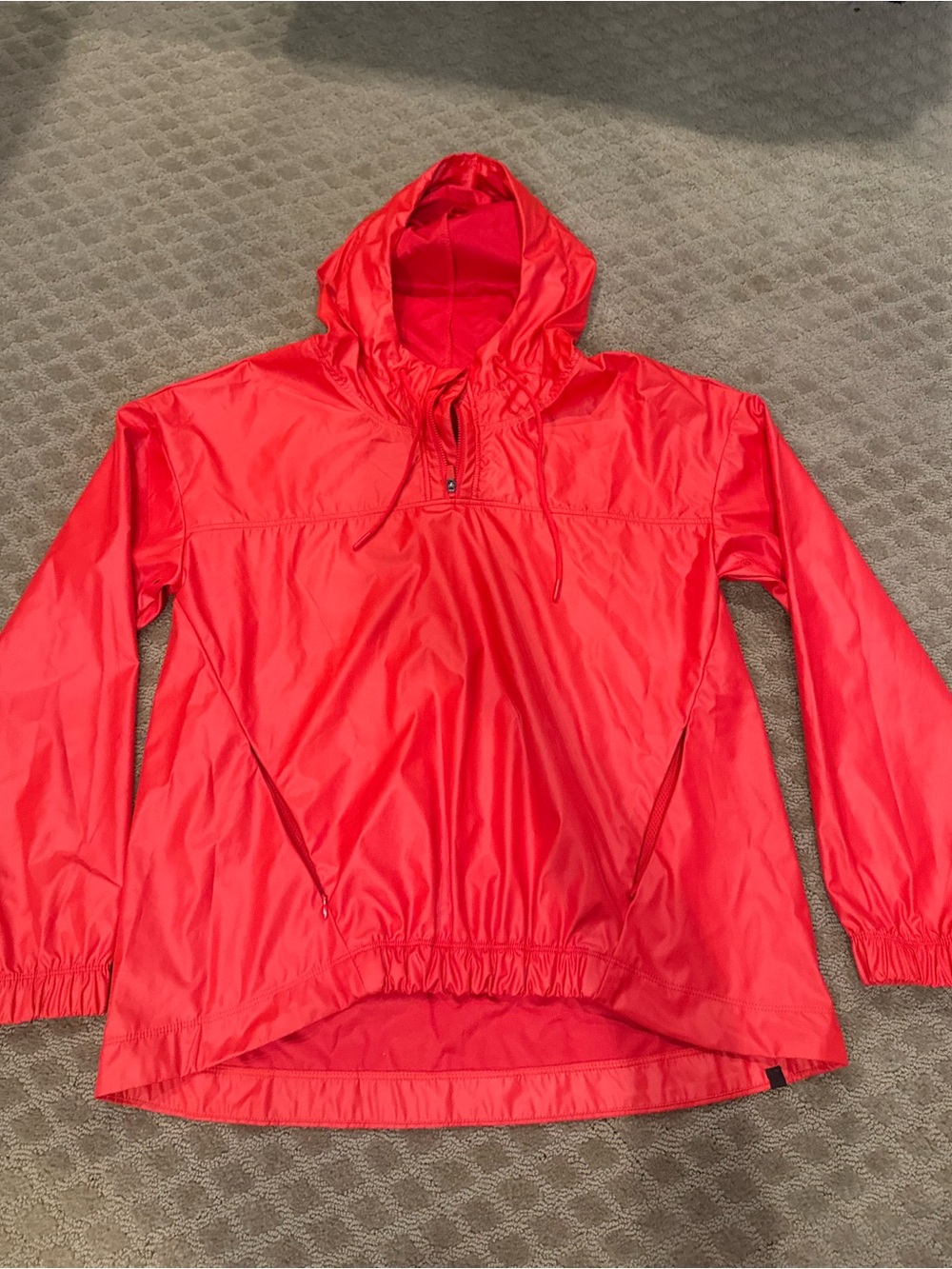 Fabletics Bright Red Hooded Pullover Jacket